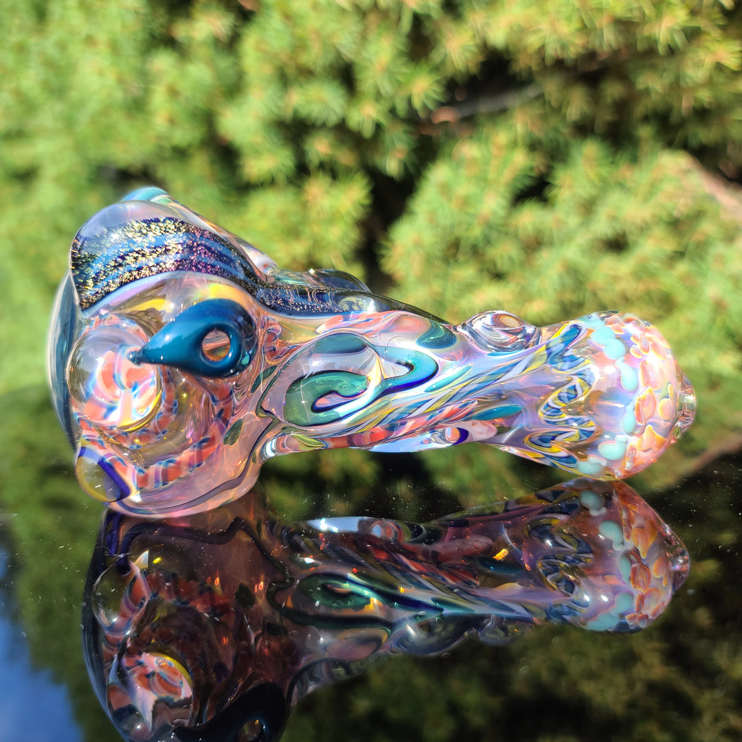 Molten Thick and Twisted Pipe Glass Pipe Molten Imagination   