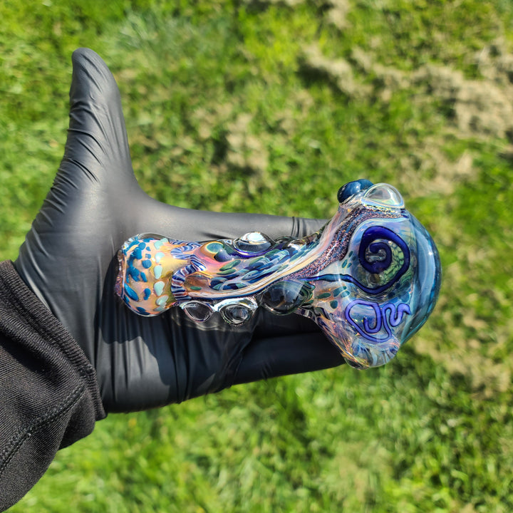 Molten Thick and Twisted Pipe Glass Pipe Molten Imagination   