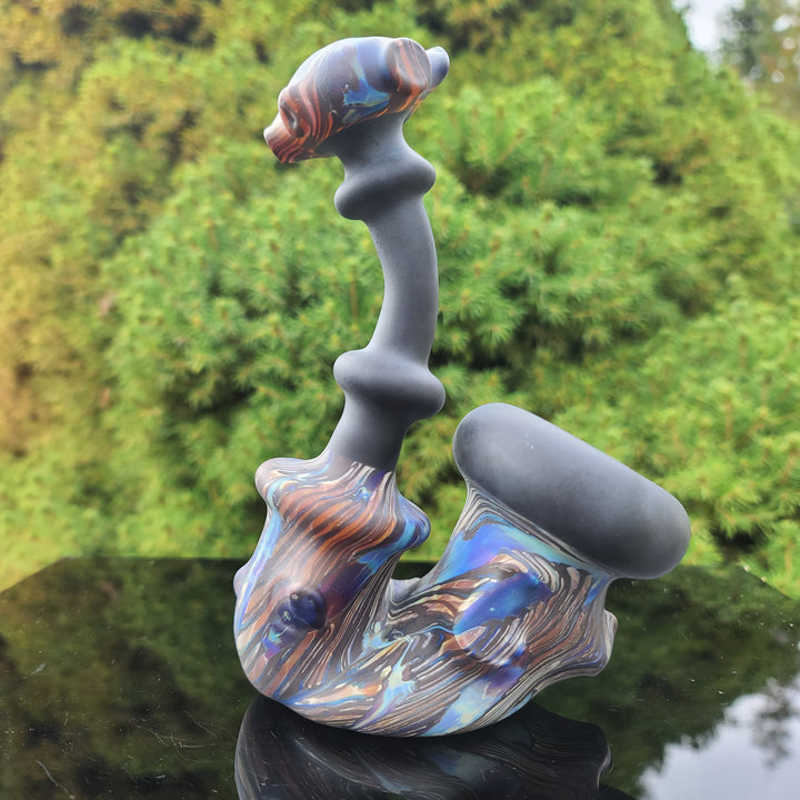 Wood Grain Sherlock Pipe Glass Pipe Neemo Glassworks   