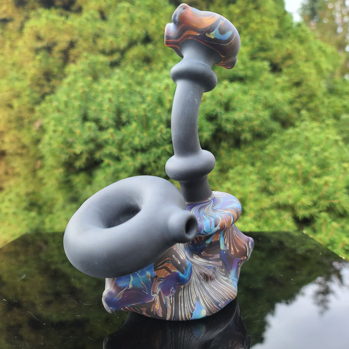 Wood Grain Sherlock Pipe Glass Pipe Neemo Glassworks   