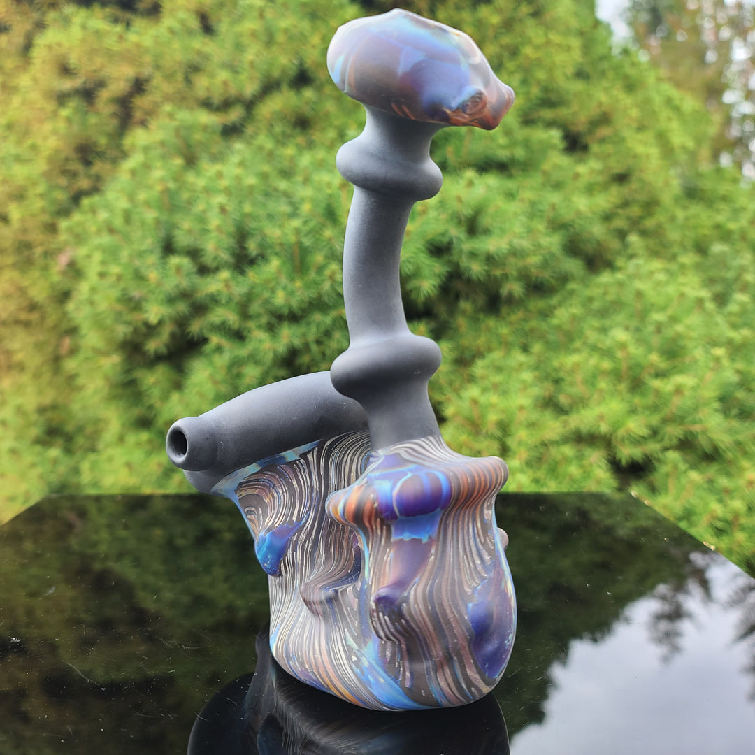 Wood Grain Sherlock Pipe Glass Pipe Neemo Glassworks   
