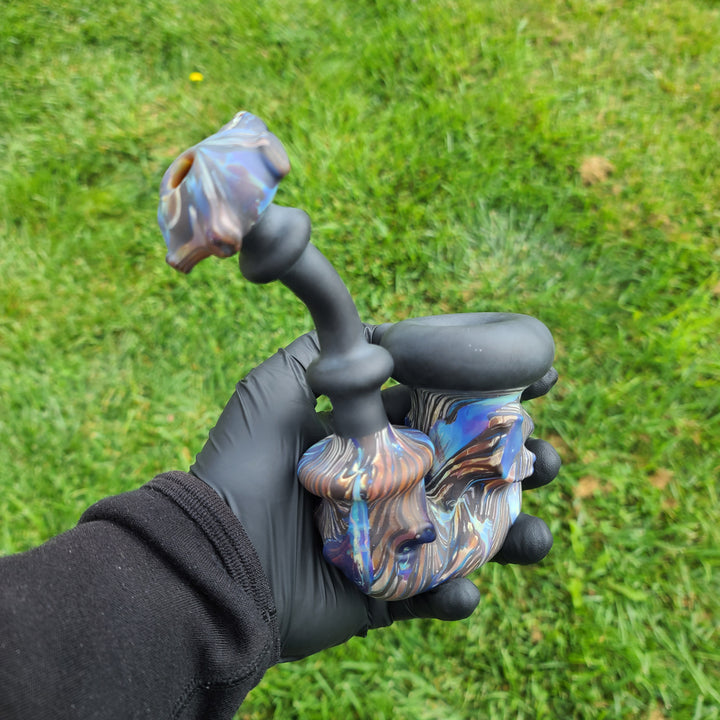 Wood Grain Sherlock Pipe Glass Pipe Neemo Glassworks   