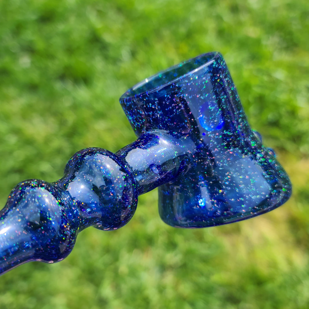 Puffco Proxy Hammer Crushed Opal Blue Glass Pipe Noah the Glassblowa   