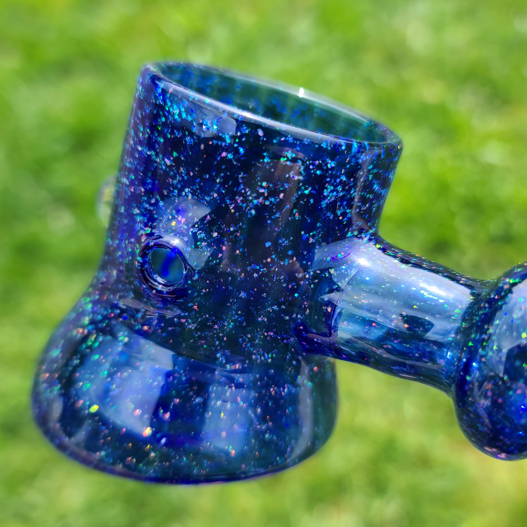 Puffco Proxy Hammer Crushed Opal Blue Glass Pipe Noah the Glassblowa   