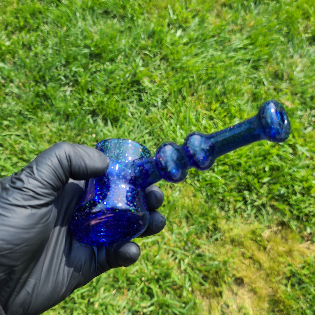 Puffco Proxy Hammer Crushed Opal Blue Glass Pipe Noah the Glassblowa   