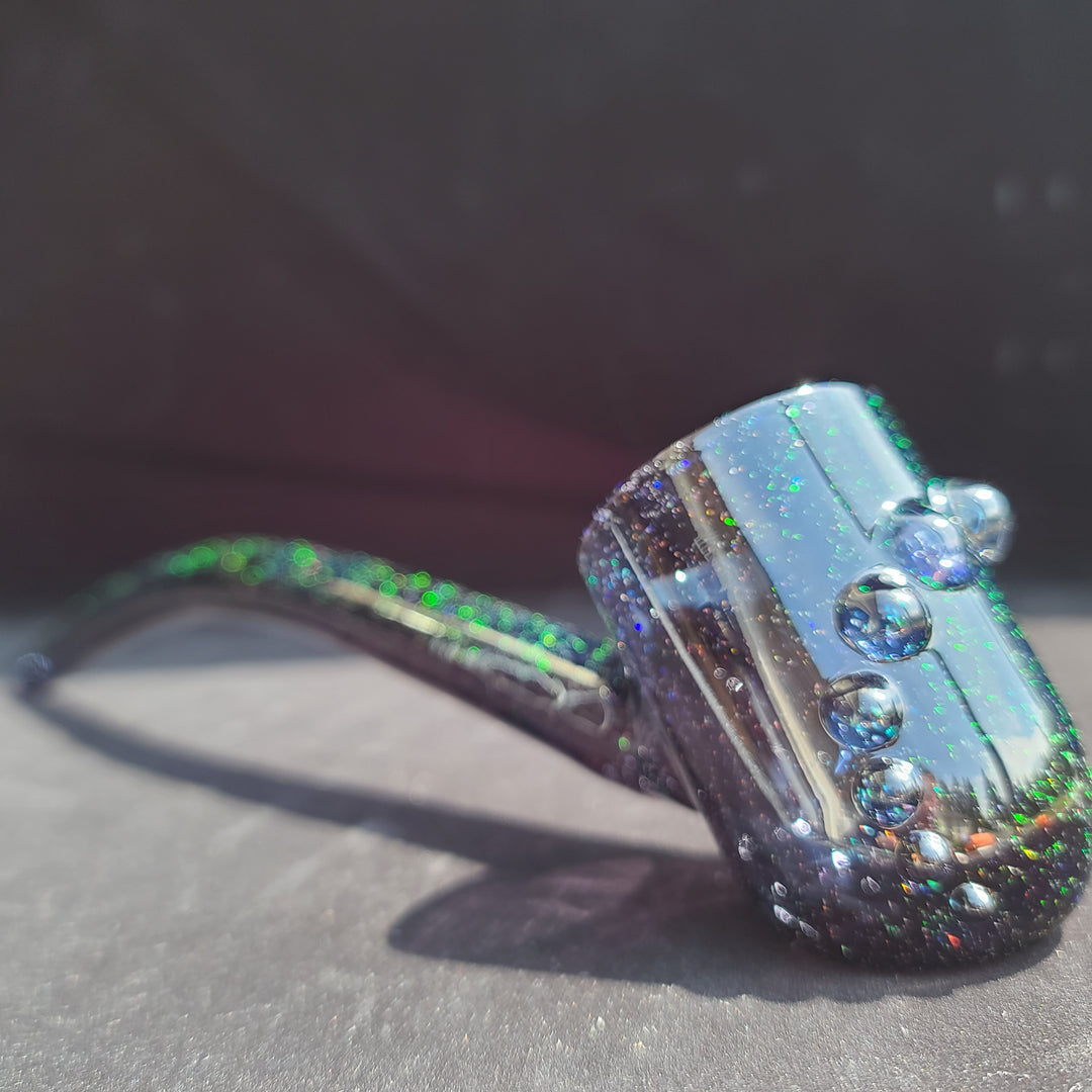 Puffco Proxy Gandalf  Black Crushed Opal Glass Pipe Noah the Glassblowa   