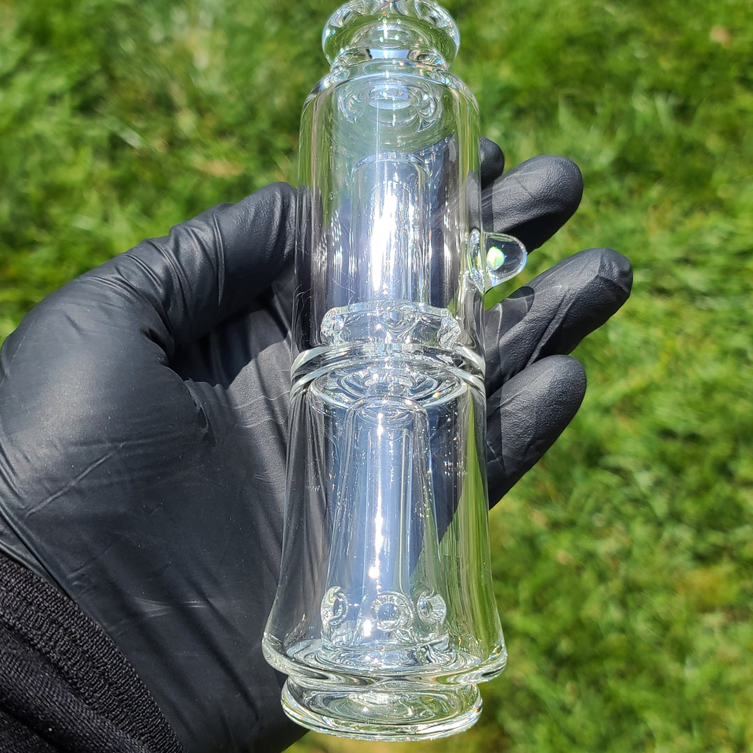 Puffco Peak Double Perc Bubbler Glass Pipe Noah the Glassblowa   