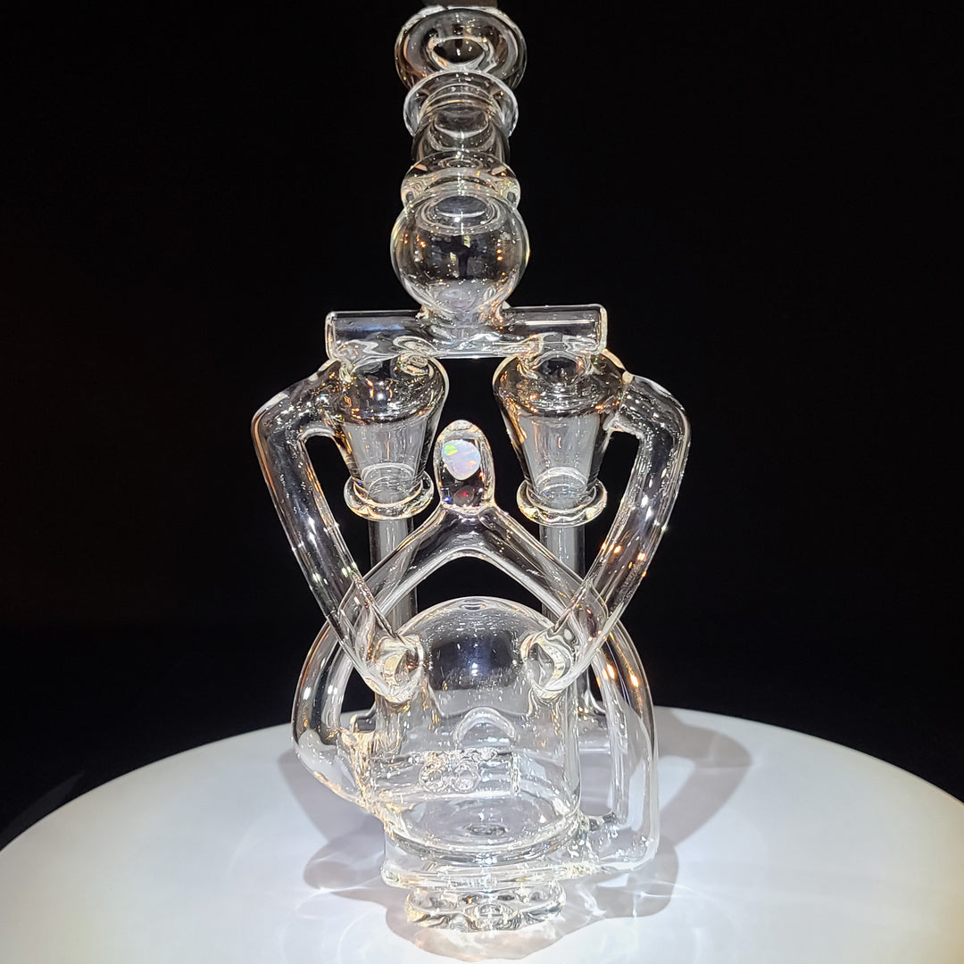 Titan Dual Recycler for Puffco Peak Glass Pipe Noah the Glassblowa   