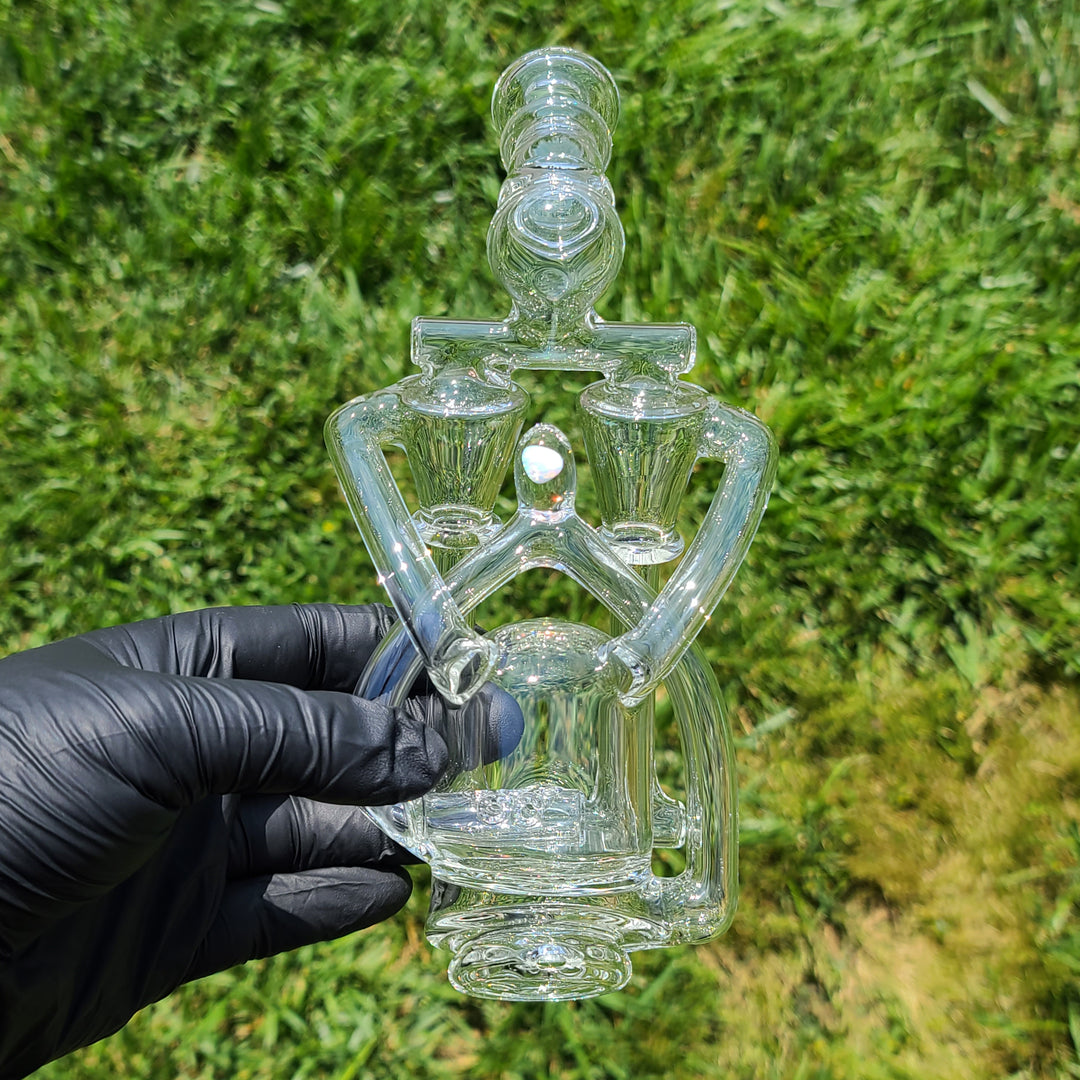 Titan Dual Recycler for Puffco Peak Glass Pipe Noah the Glassblowa   