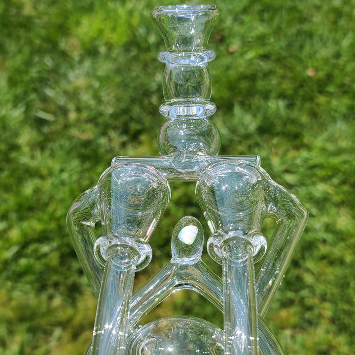 Titan Dual Recycler for Puffco Peak Glass Pipe Noah the Glassblowa   