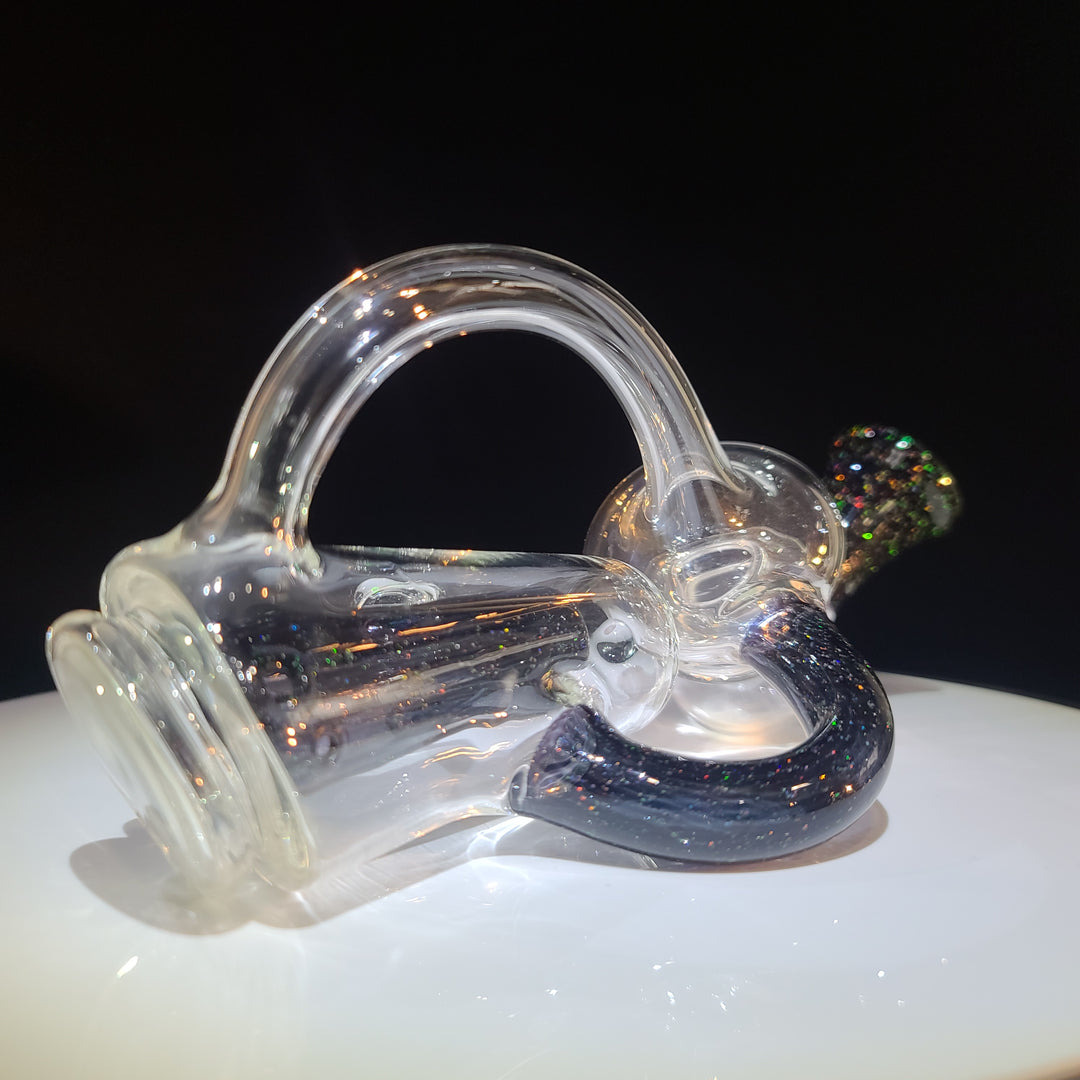 Puffco Peak Recycler Black Crushed Opal Glass Pipe Noah the Glassblowa   