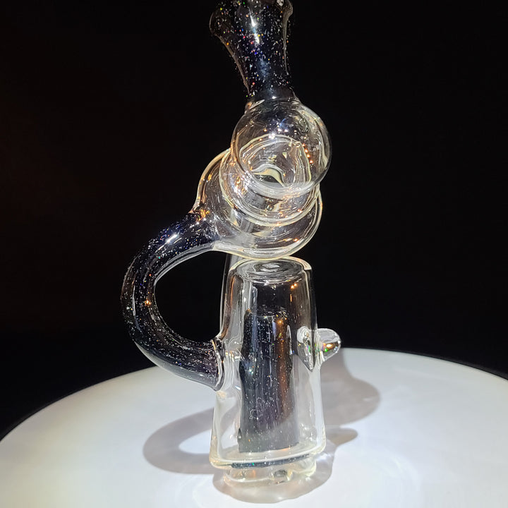 Puffco Peak Recycler Black Crushed Opal Glass Pipe Noah the Glassblowa   