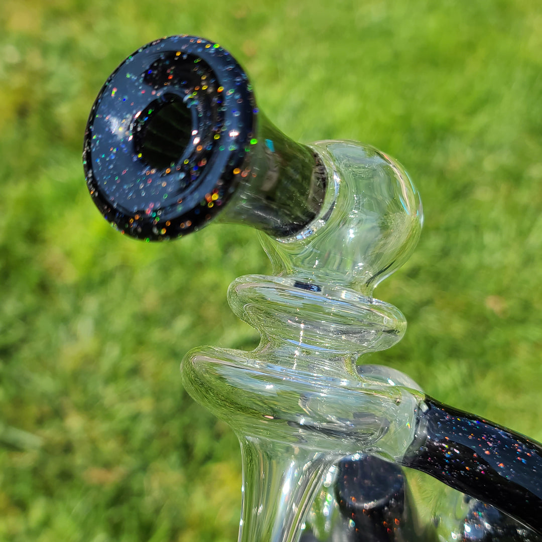 Puffco Peak Recycler Black Crushed Opal Glass Pipe Noah the Glassblowa   