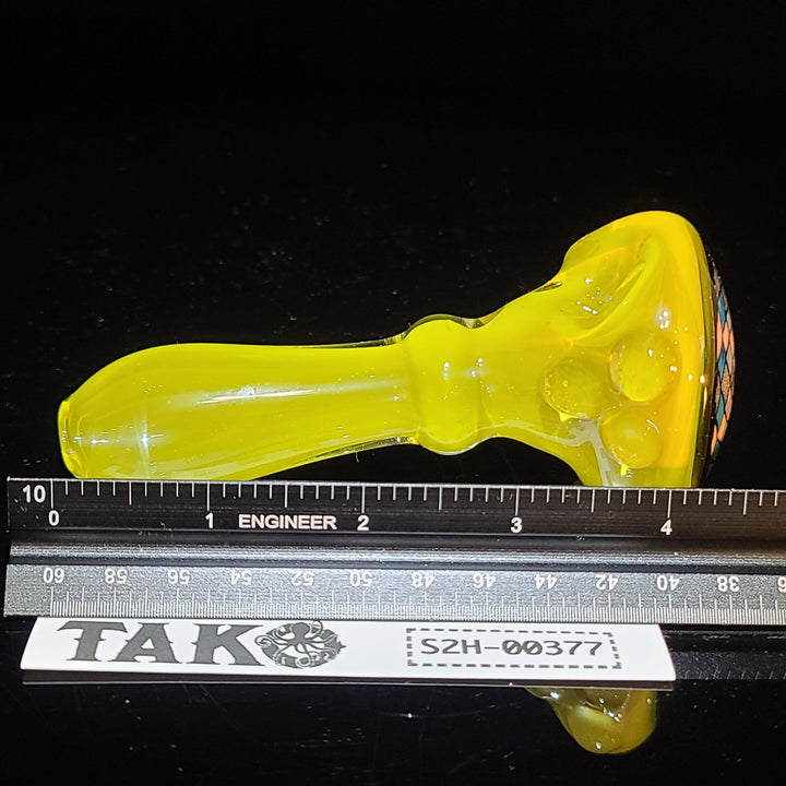 Yellow Filla Spoon Glass Pipe TG   
