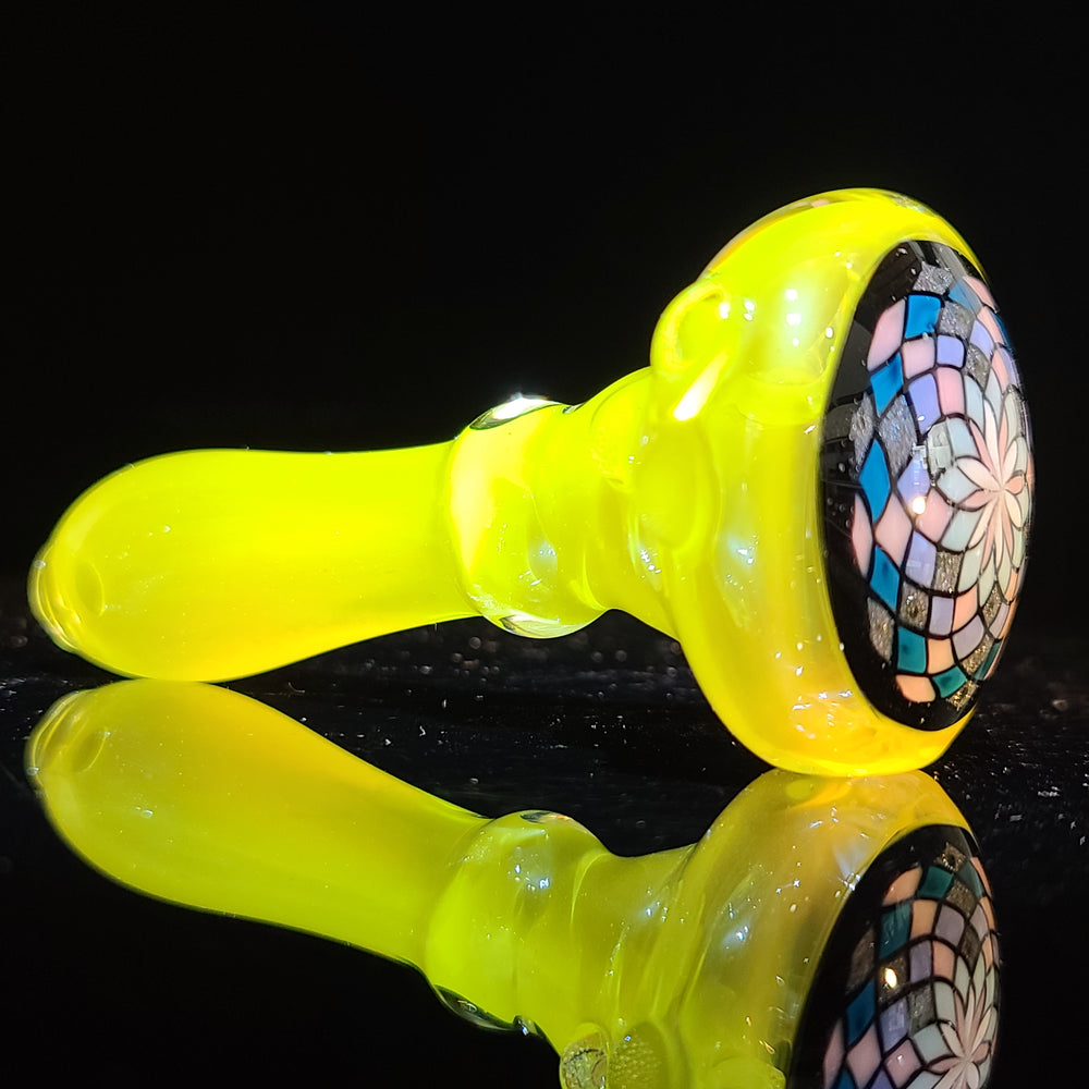 Yellow Filla Spoon Glass Pipe TG   