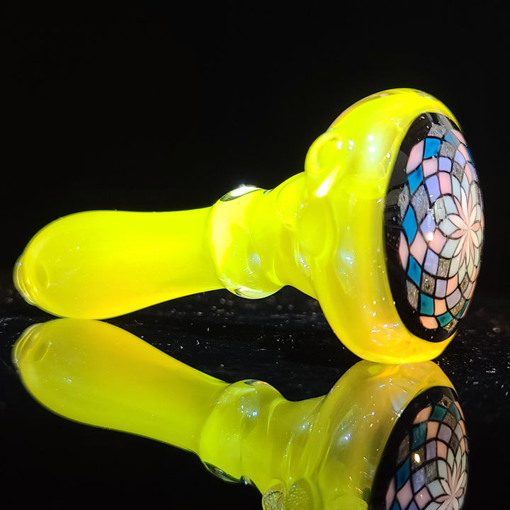 Yellow Filla Spoon Glass Pipe TG   