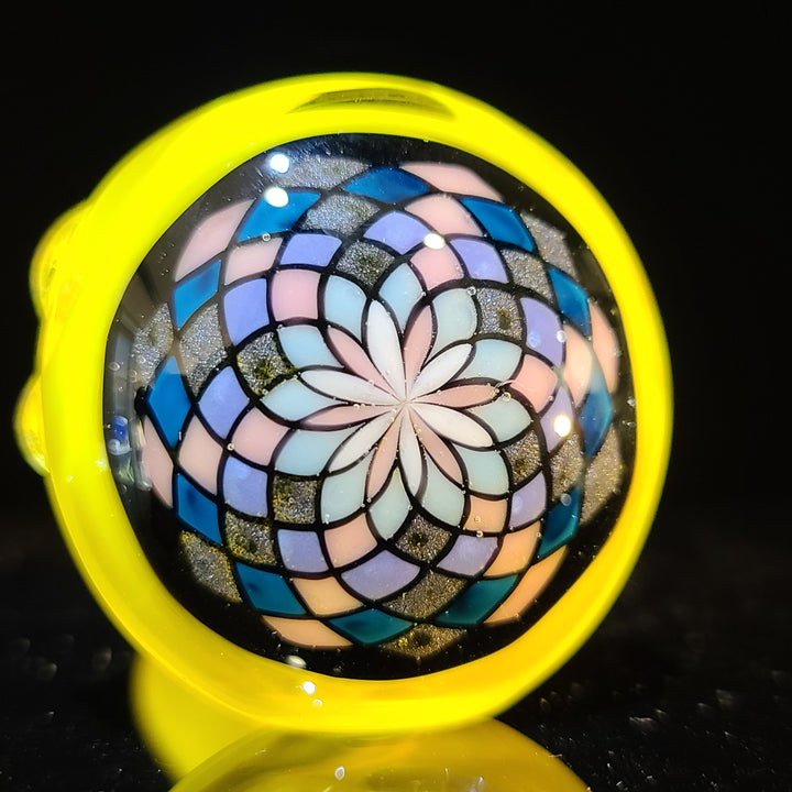 Yellow Filla Spoon Glass Pipe TG   