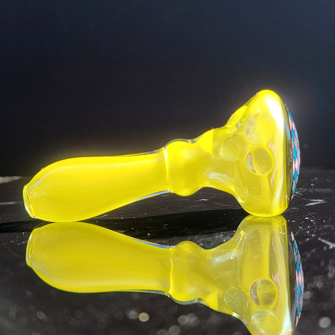 Yellow Filla Spoon Glass Pipe TG   