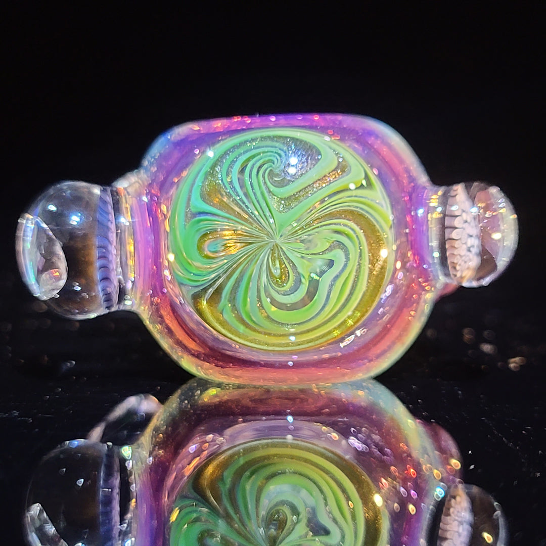 Worked Murrine Heady Spoon Glass Pipe TG   