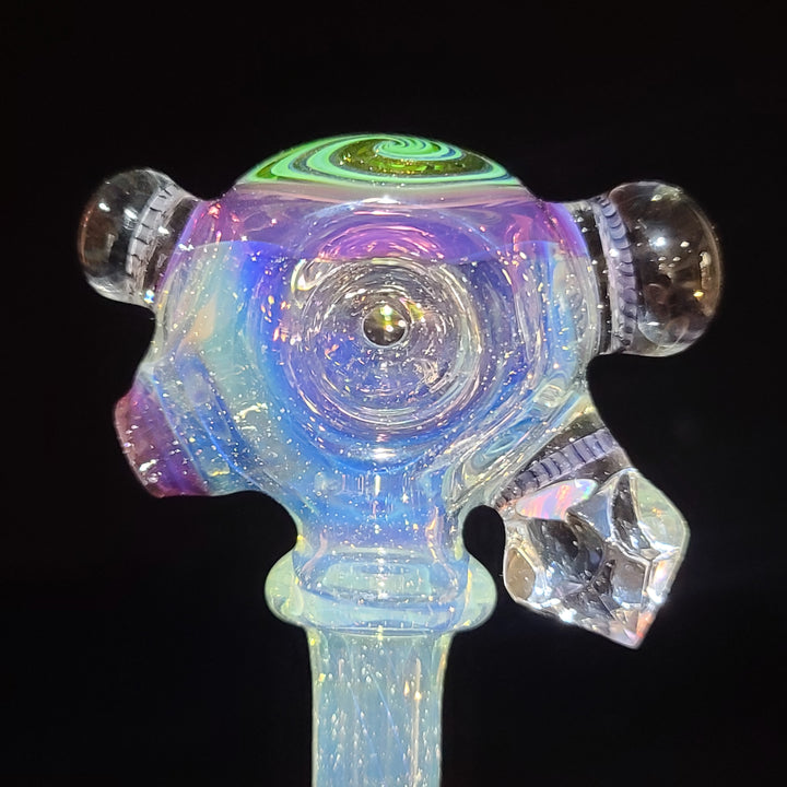 Worked Murrine Heady Spoon Glass Pipe TG   