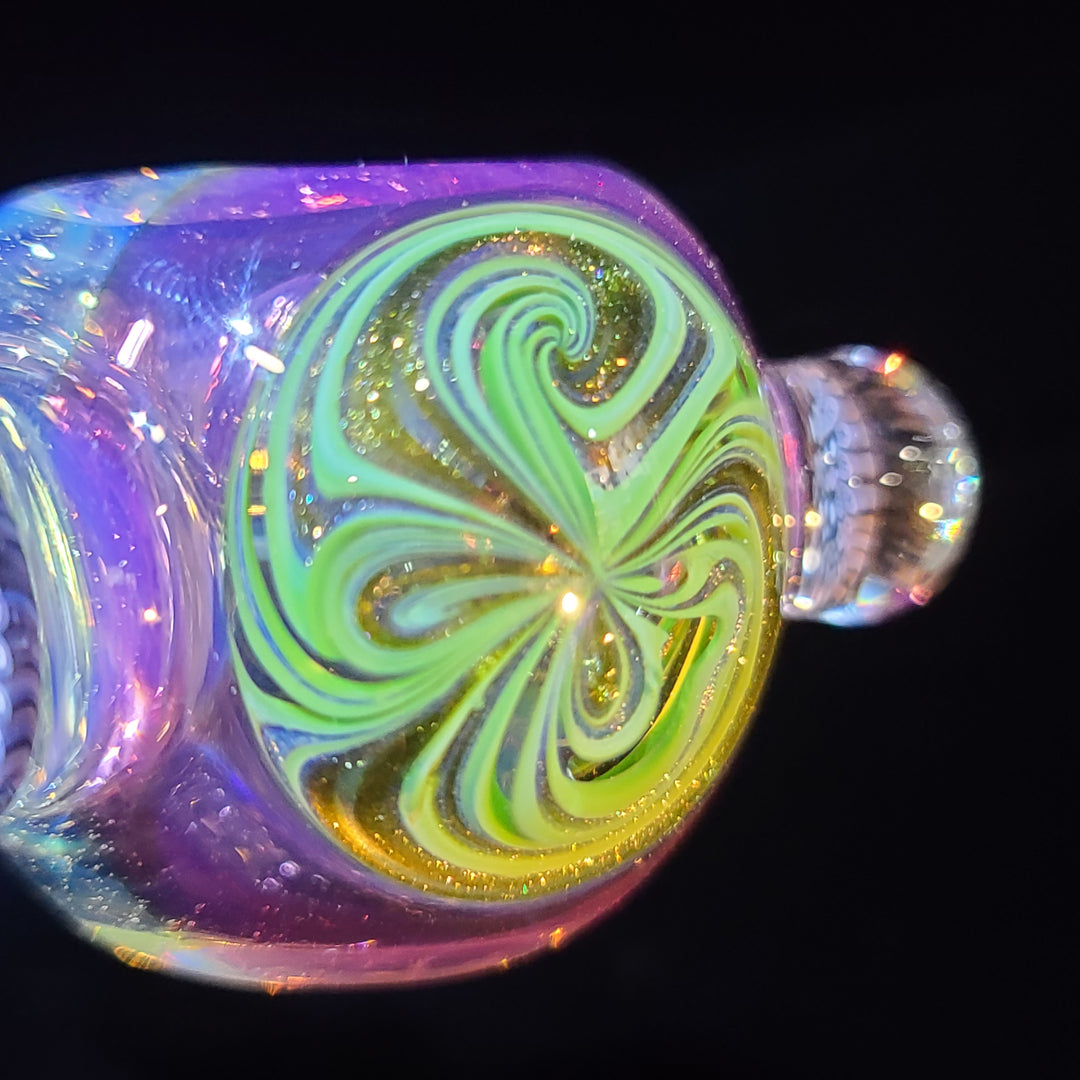 Worked Murrine Heady Spoon Glass Pipe TG   