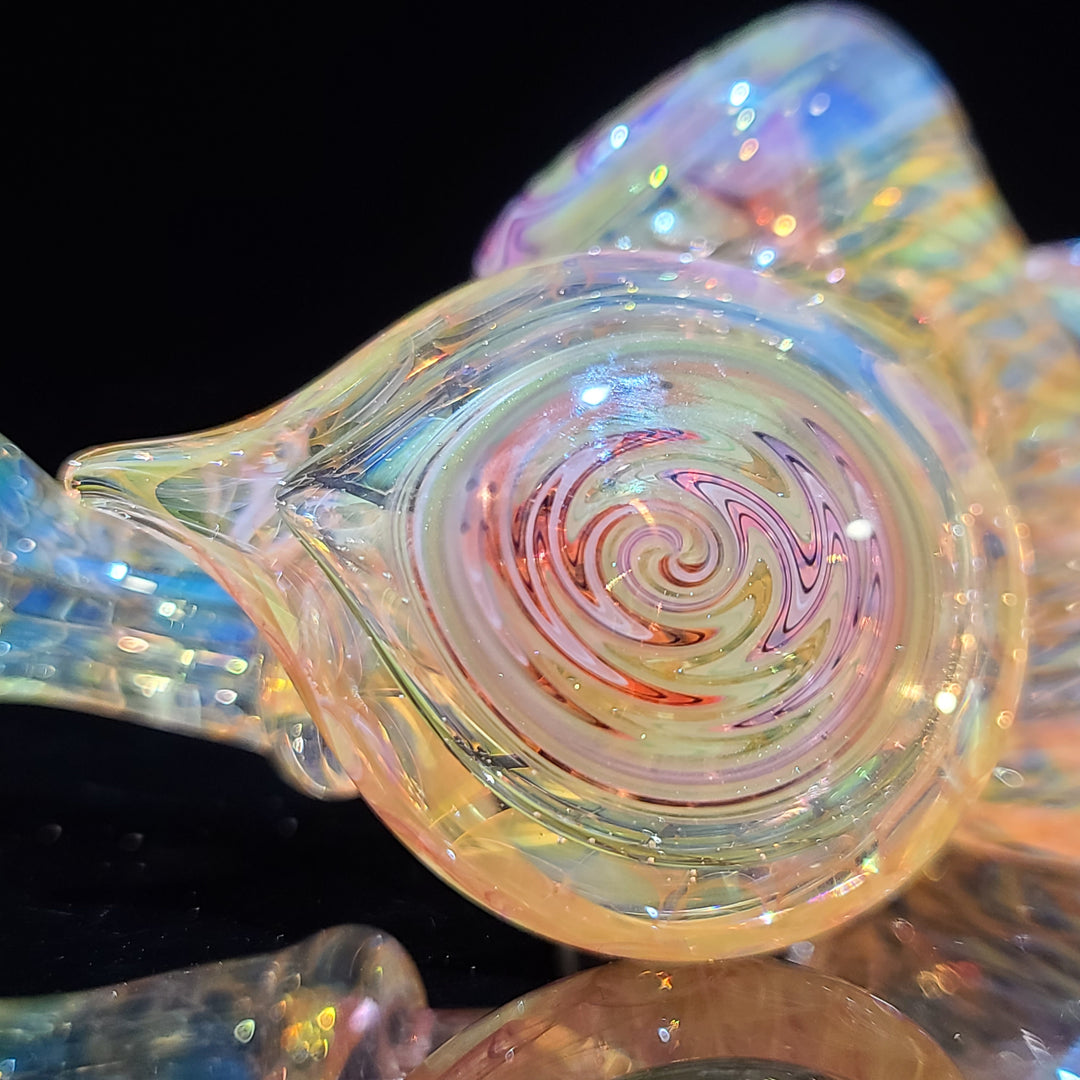 Worked Fumed Murrine Hammer Glass Pipe TG   