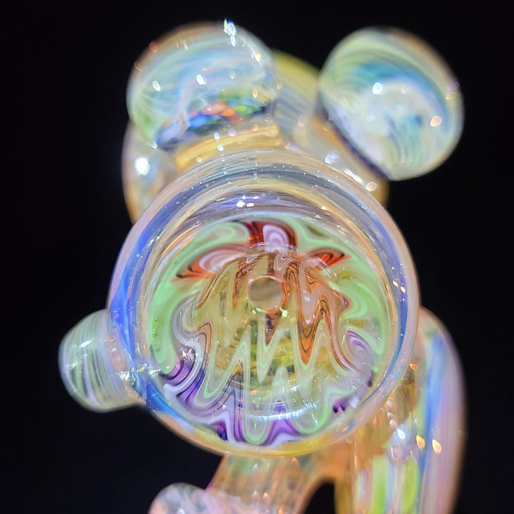 Worked Fumed Murrine Hammer Glass Pipe TG   