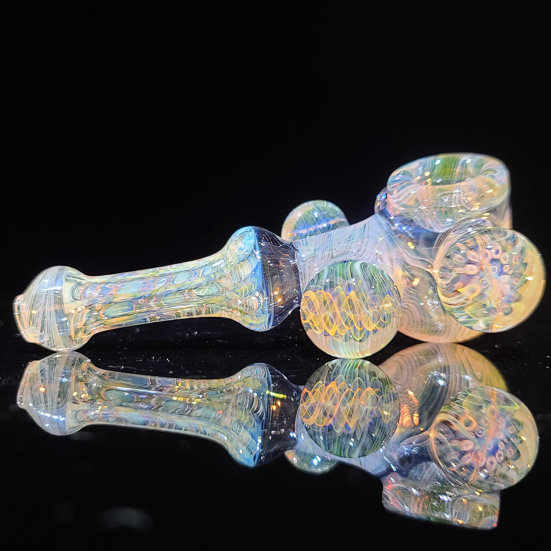 Fumed Murrine Corncob Glass Pipe TG   