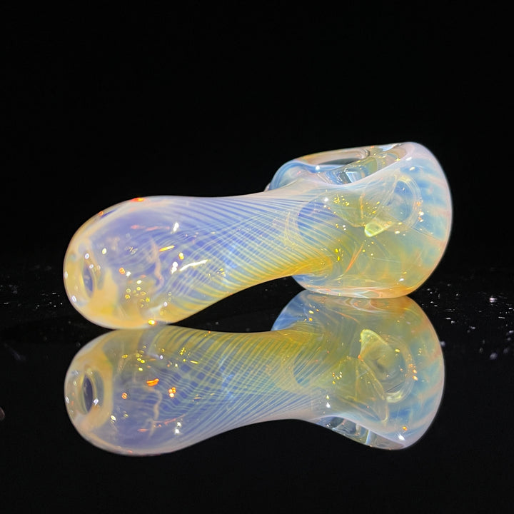 Scalloped Fumed Spoon Glass Pipe Schutz Glass   