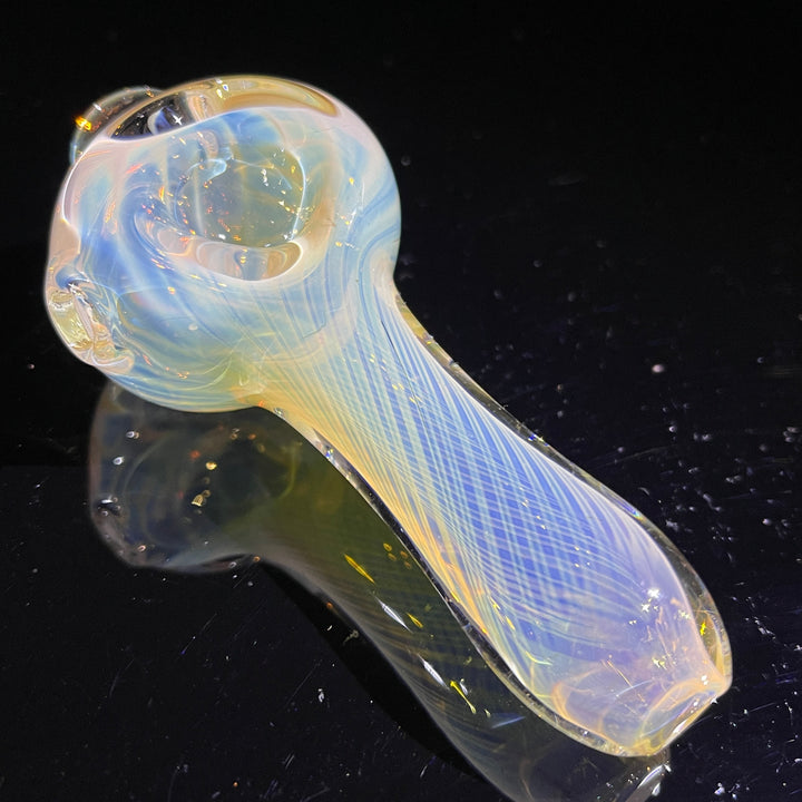 Scalloped Fumed Spoon Glass Pipe Schutz Glass   