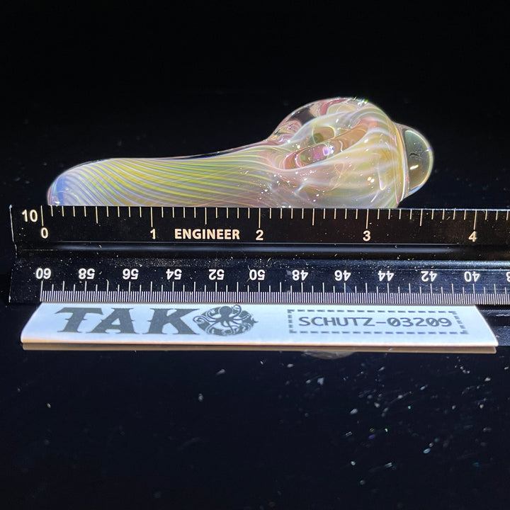 Scalloped Fumed Spoon Glass Pipe Schutz Glass   