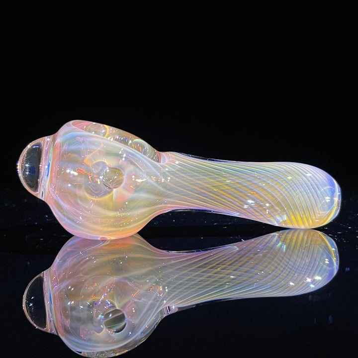 Scalloped Fumed Spoon Glass Pipe Schutz Glass   