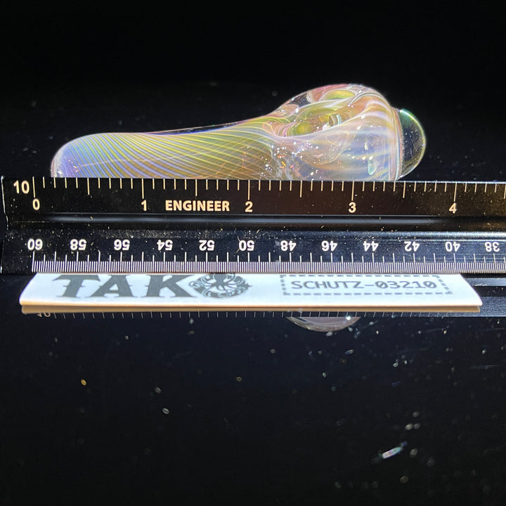 Scalloped Fumed Spoon Glass Pipe Schutz Glass   
