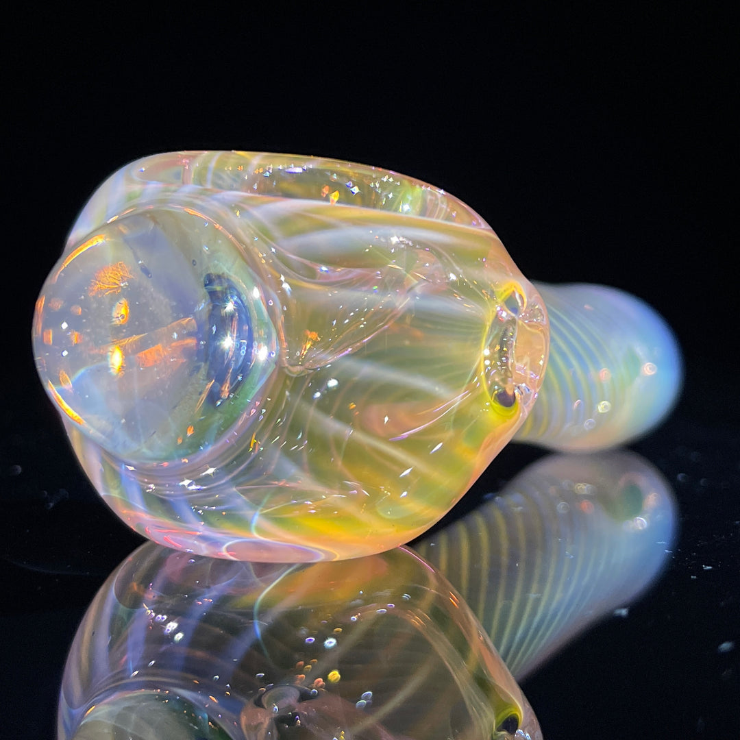 Scalloped Fumed Spoon Glass Pipe Schutz Glass   
