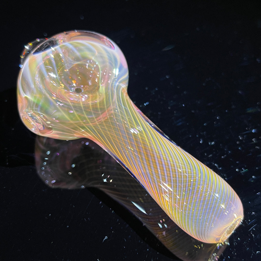 Scalloped Fumed Spoon Glass Pipe Schutz Glass   