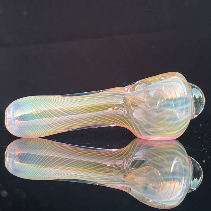 Scalloped Fumed Spoon Glass Pipe Schutz Glass   