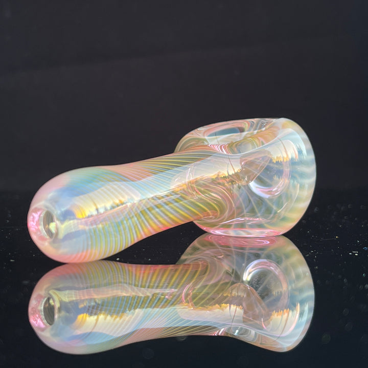 Scalloped Fumed Spoon Glass Pipe Schutz Glass   