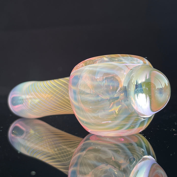 Scalloped Fumed Spoon Glass Pipe Schutz Glass   