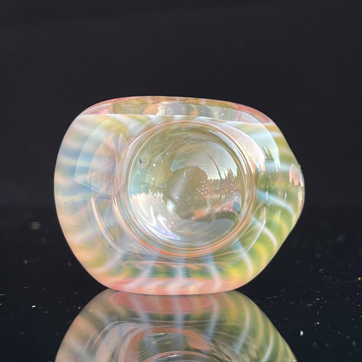 Scalloped Fumed Spoon Glass Pipe Schutz Glass   