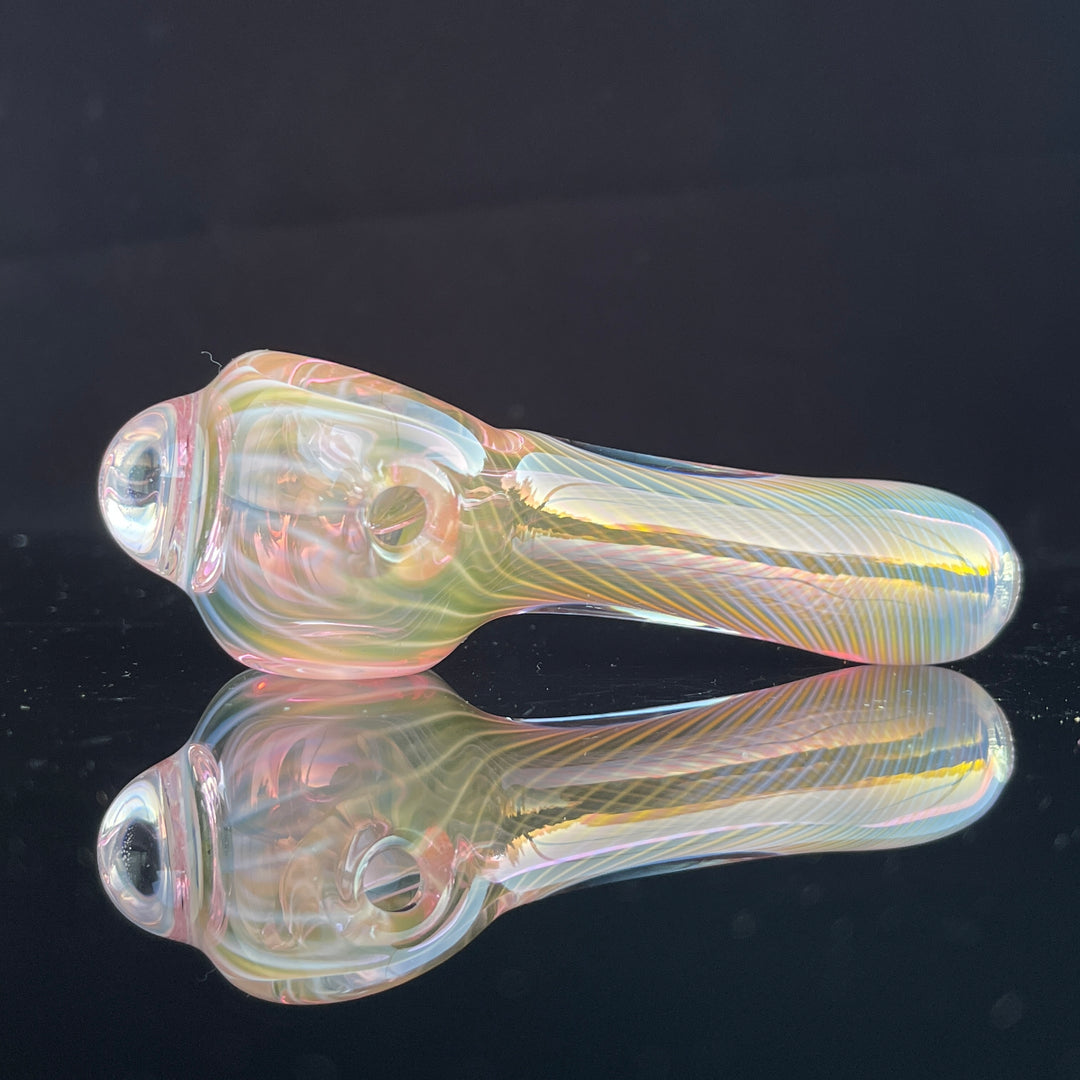 Scalloped Fumed Spoon Glass Pipe Schutz Glass   