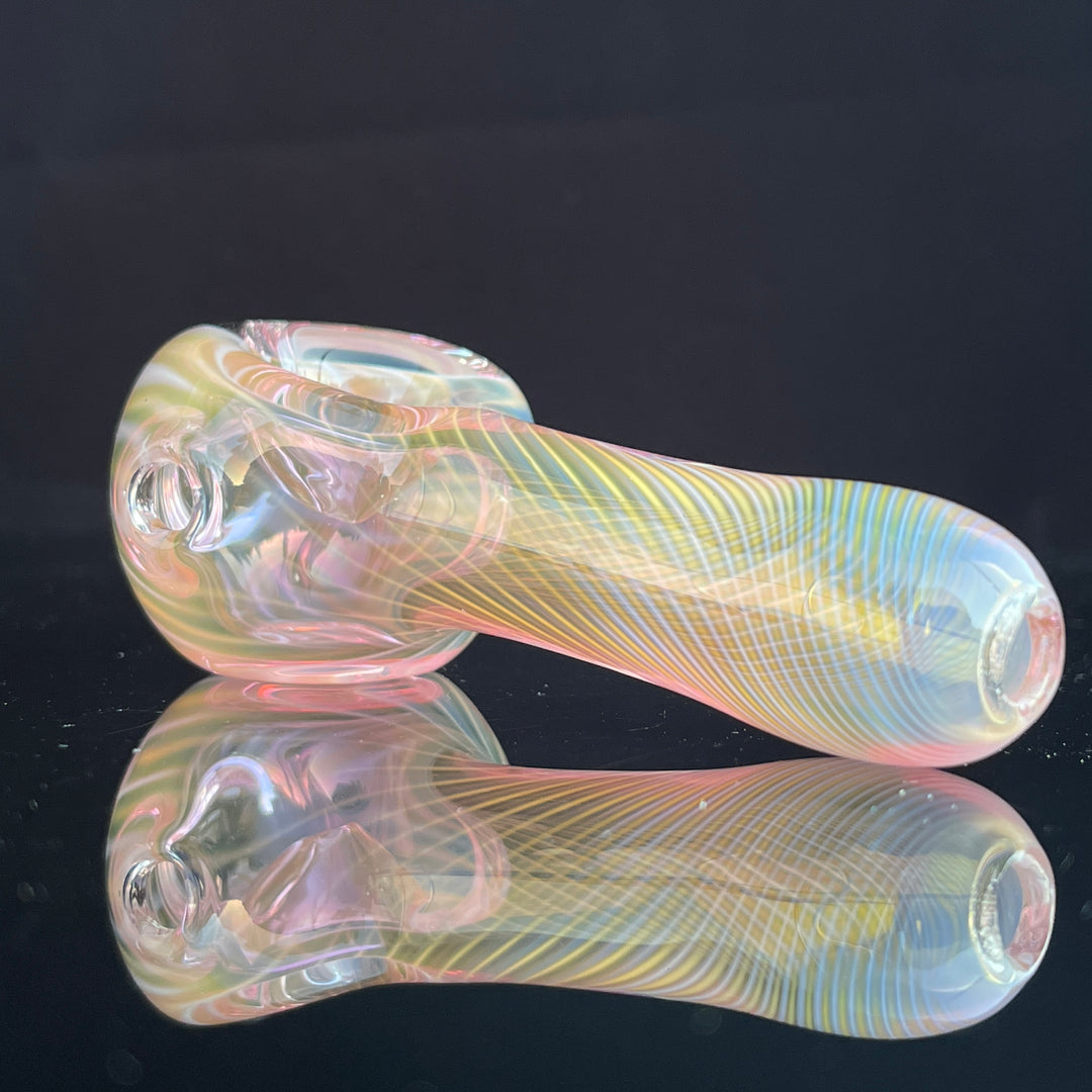 Scalloped Fumed Spoon Glass Pipe Schutz Glass   