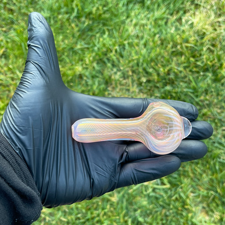 Scalloped Fumed Spoon Glass Pipe Schutz Glass   