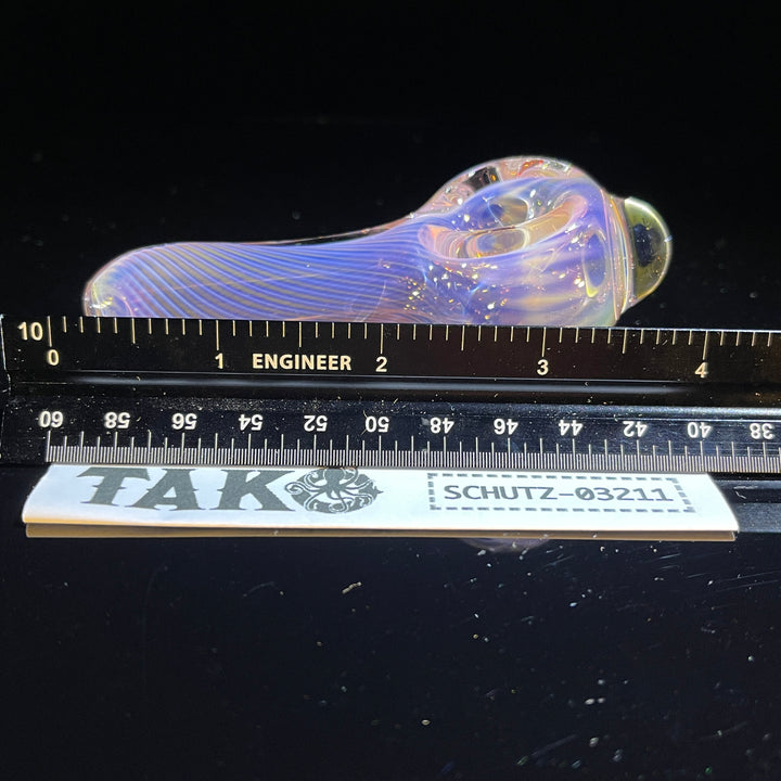 Scalloped Fumed Spoon Glass Pipe Schutz Glass   
