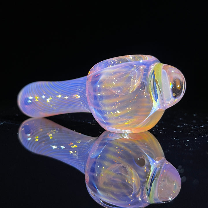 Scalloped Fumed Spoon Glass Pipe Schutz Glass   