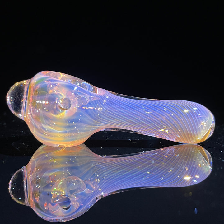 Scalloped Fumed Spoon Glass Pipe Schutz Glass   
