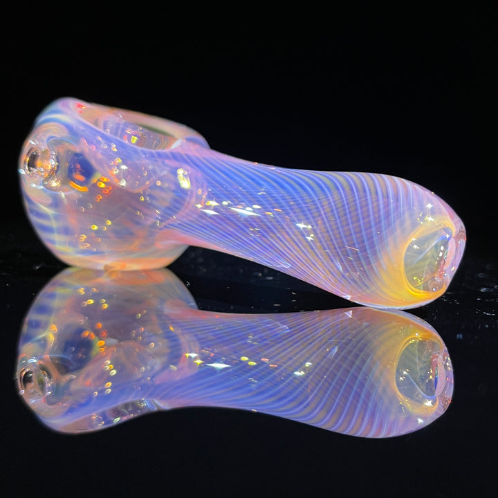 Scalloped Fumed Spoon Glass Pipe Schutz Glass   