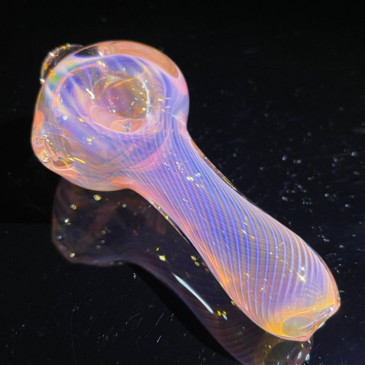 Scalloped Fumed Spoon Glass Pipe Schutz Glass   