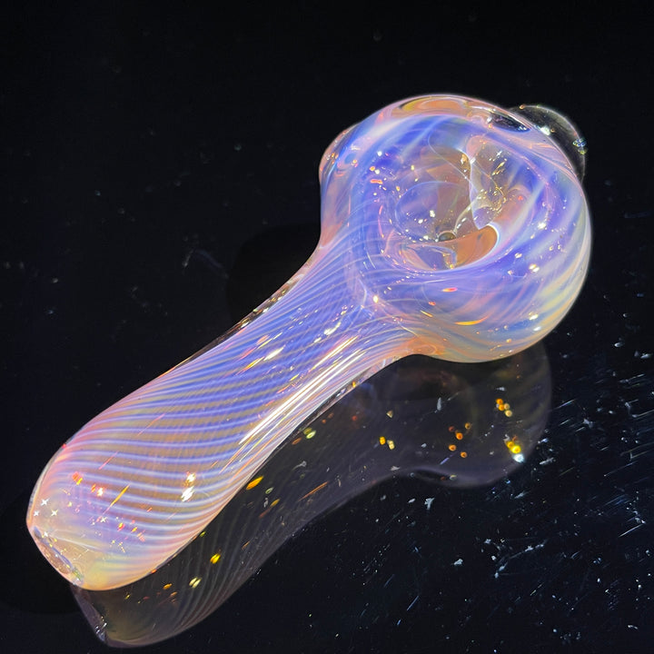 Scalloped Fumed Spoon Glass Pipe Schutz Glass   