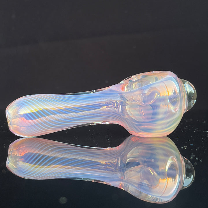 Scalloped Fumed Spoon Glass Pipe Schutz Glass   