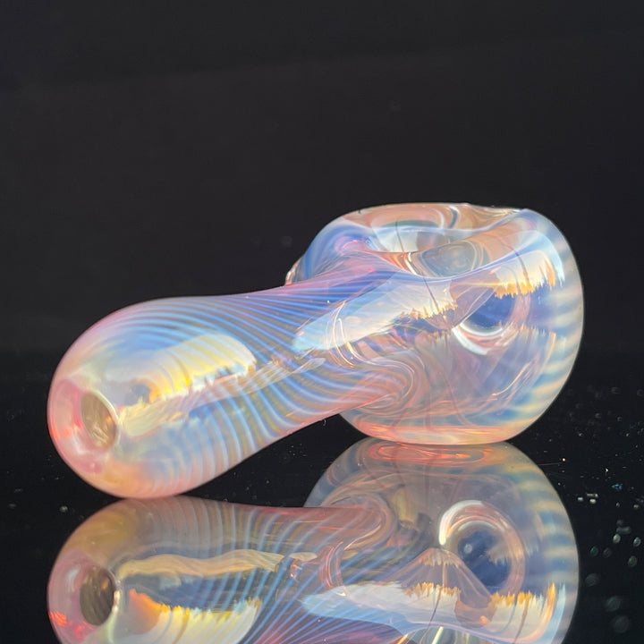Scalloped Fumed Spoon Glass Pipe Schutz Glass   